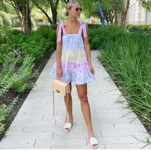 NWT LoveShackFancy Target Pink jeanne dress